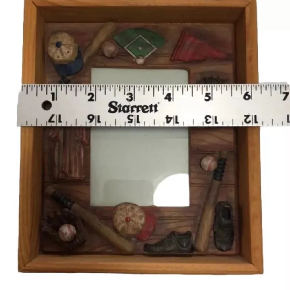 Baseball theme shadow box frame